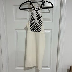 Express white halter dress
